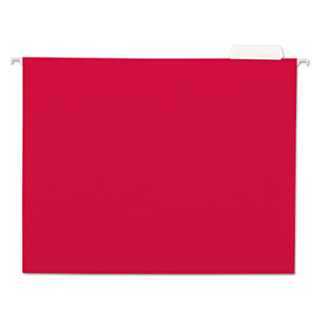 Universal® Deluxe Bright Color Hanging File Folders, Letter Size, 1-5-cut Tab, Red, 25-box freeshipping - TVN Wholesale